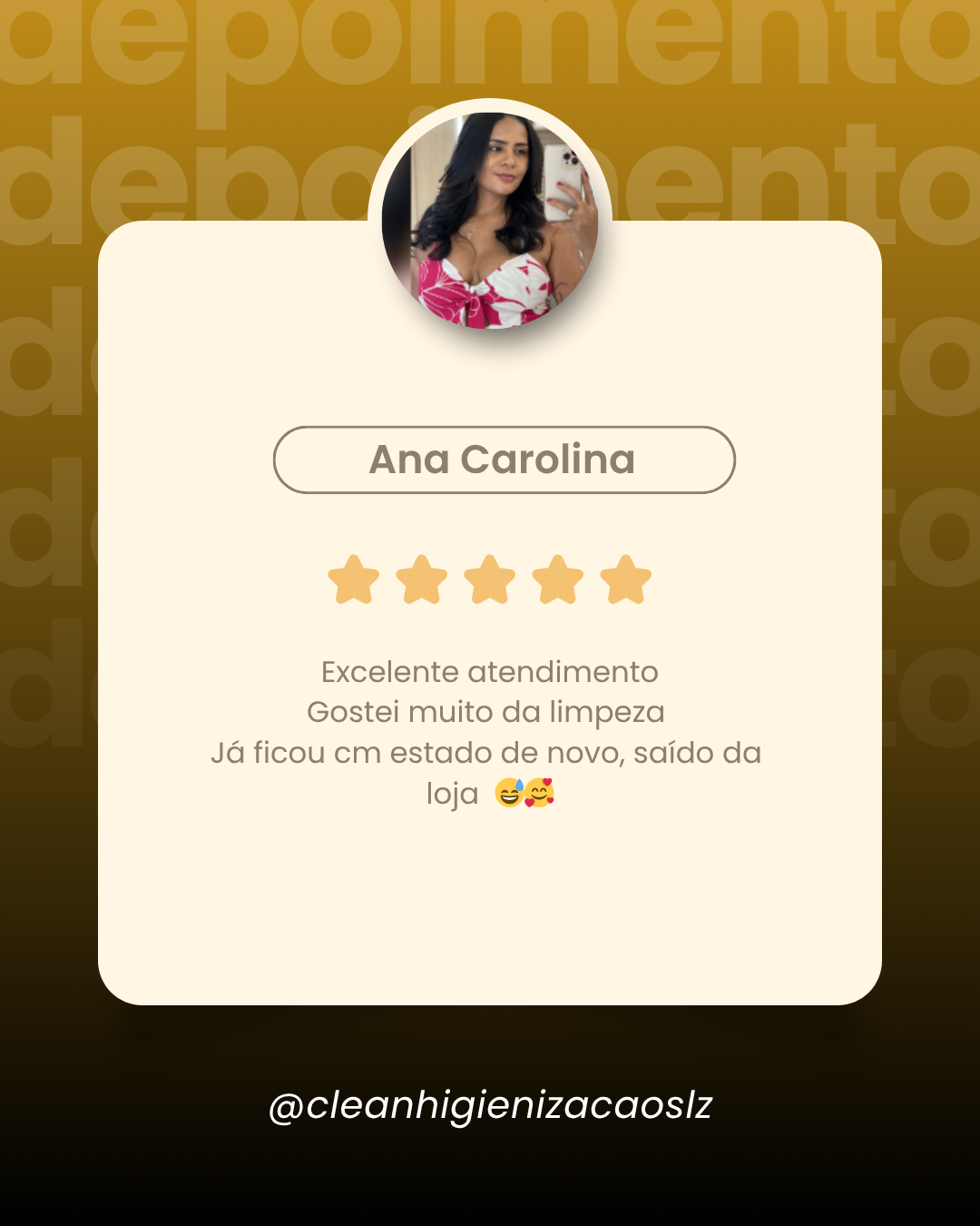 Post Instagram Depoimento de Clientes Feedback Moderno Marrom (2)